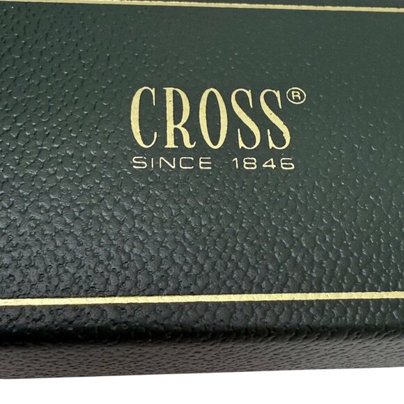 CROSS Classic Century Ballpoint Pen Chrome Lustre 3502 Green Boxed Silvertone - Picture 3 of 12